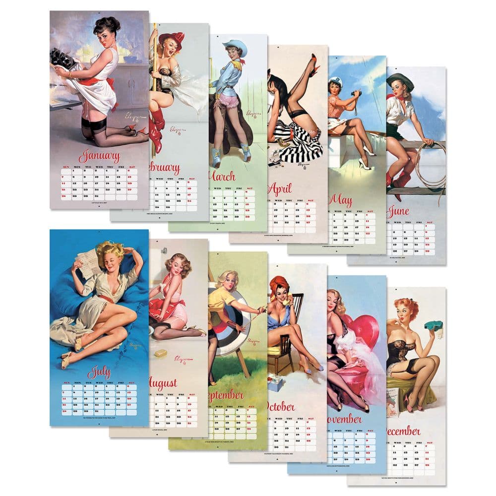 Pin Up 2024 Wall Calendar