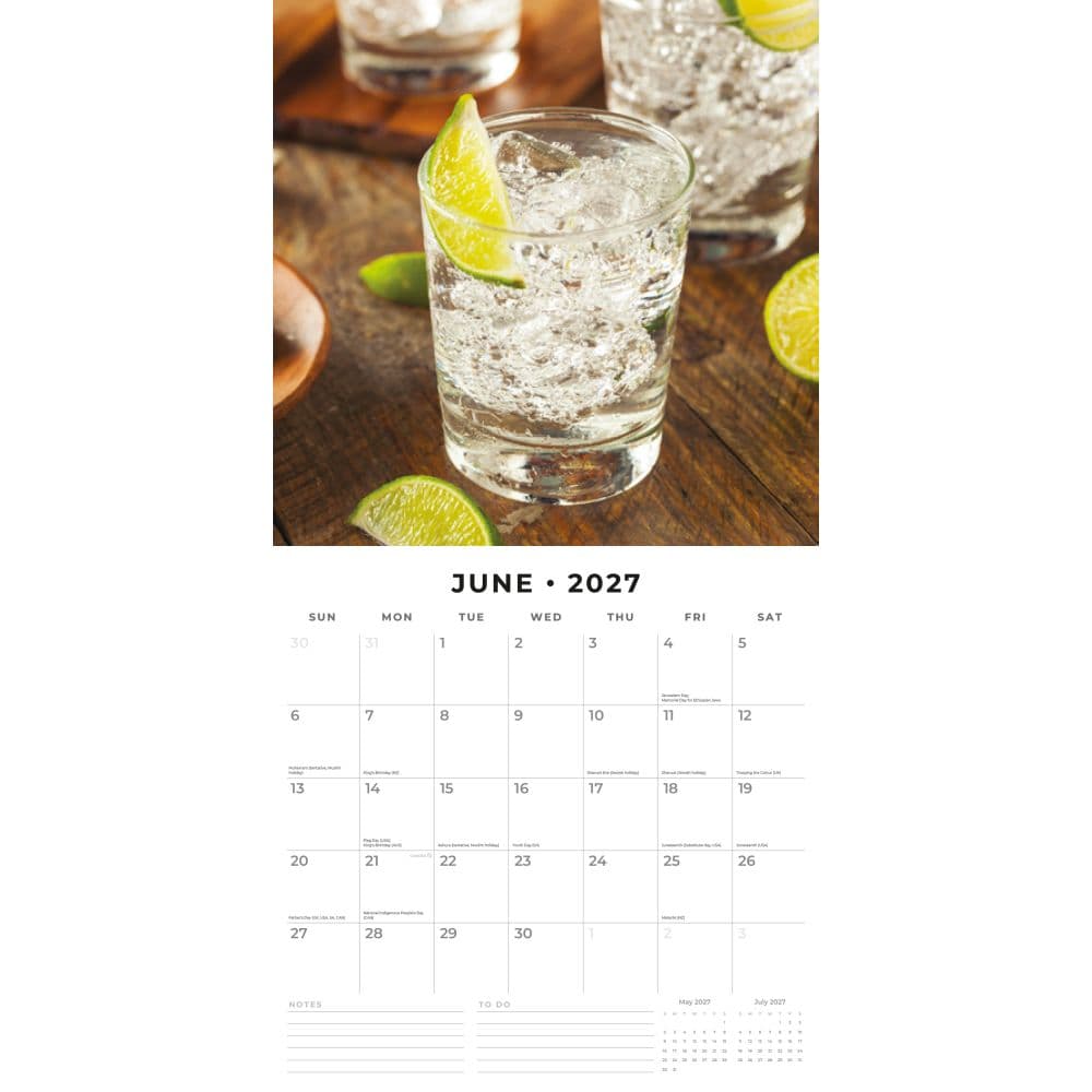 Gin O'Clock 2027 Wall Calendar Second Alternate Image