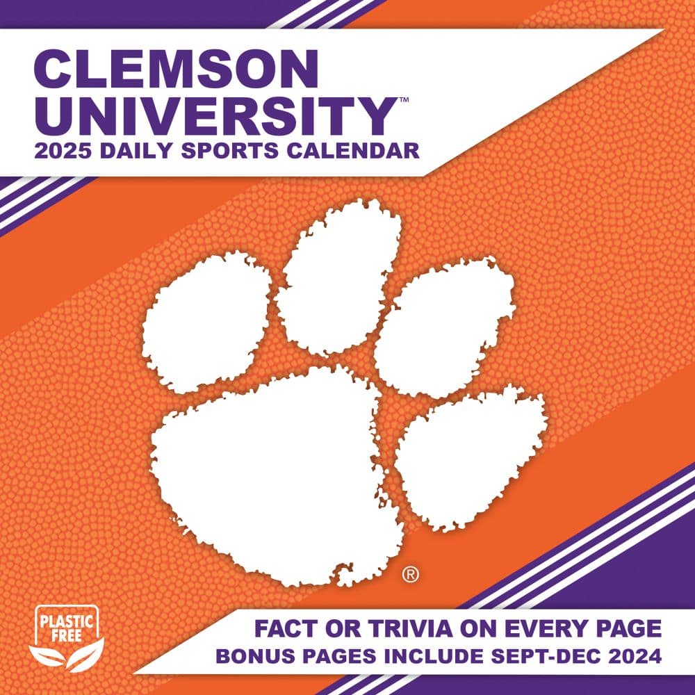 COL Clemson Tigers 2025 Desk Calendar