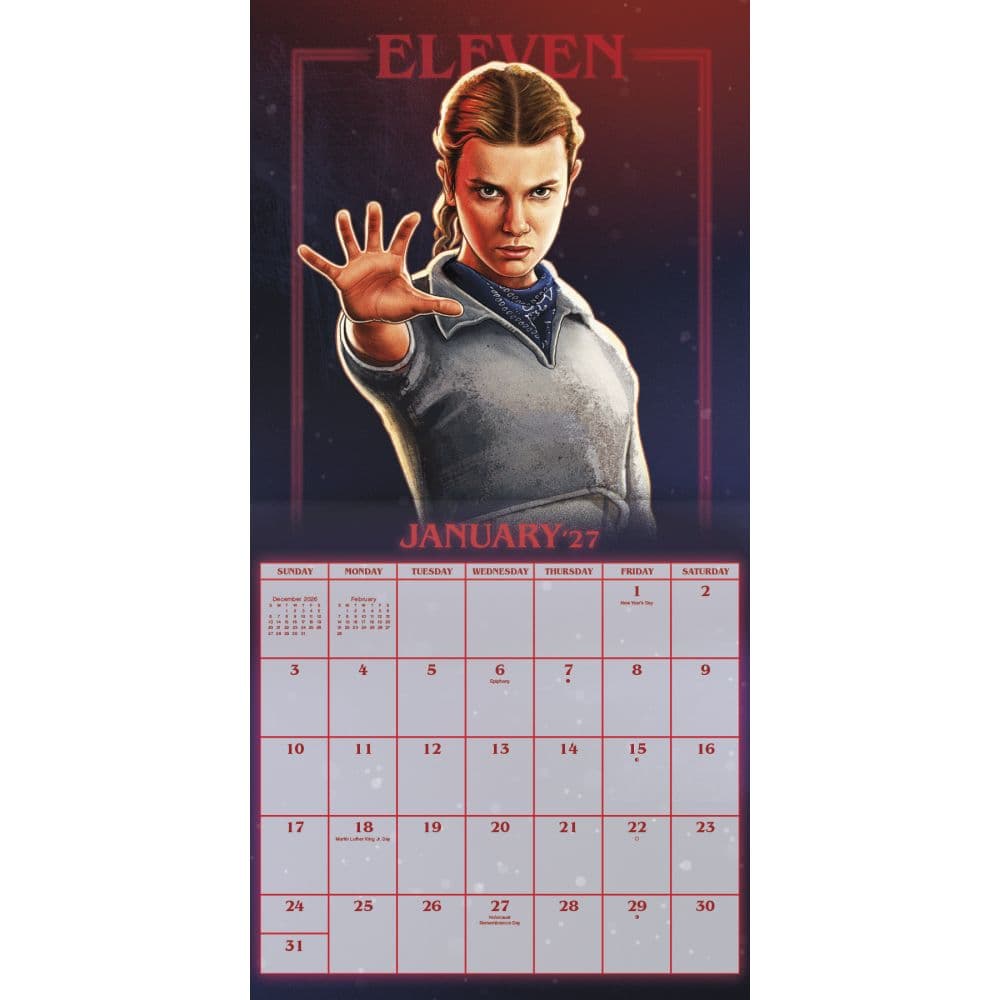 Stranger Things 2027 Wall Calendar Second Alternate Image