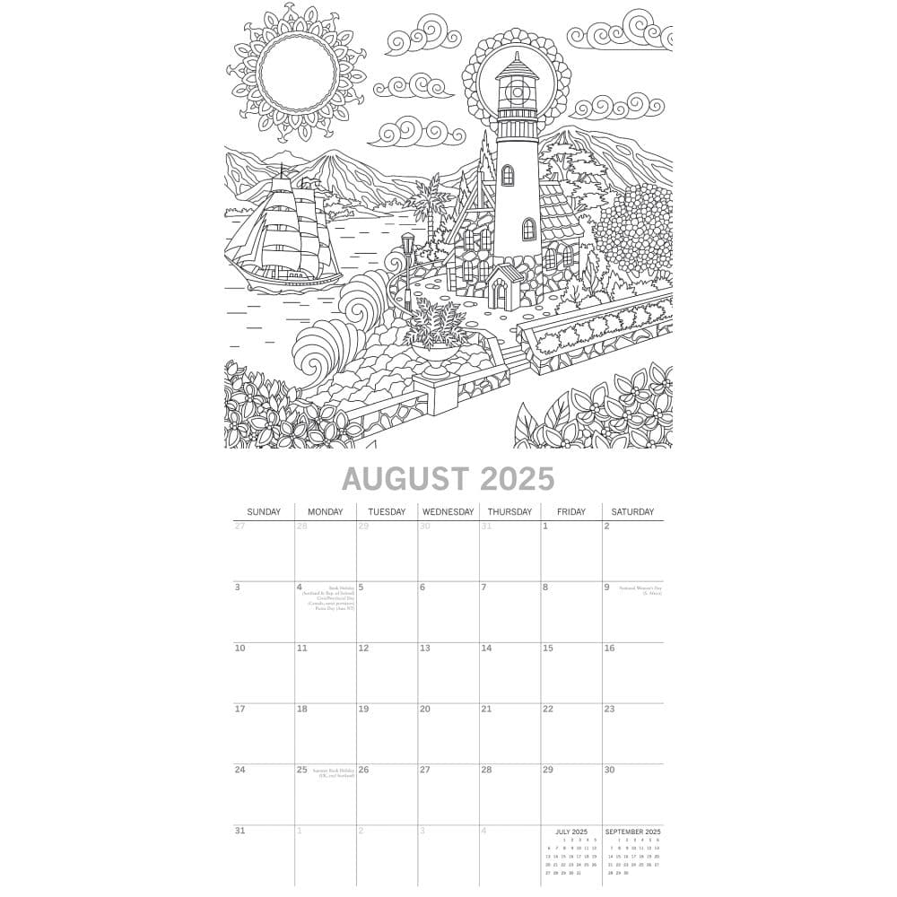 Colouring 2025 Wall Calendar