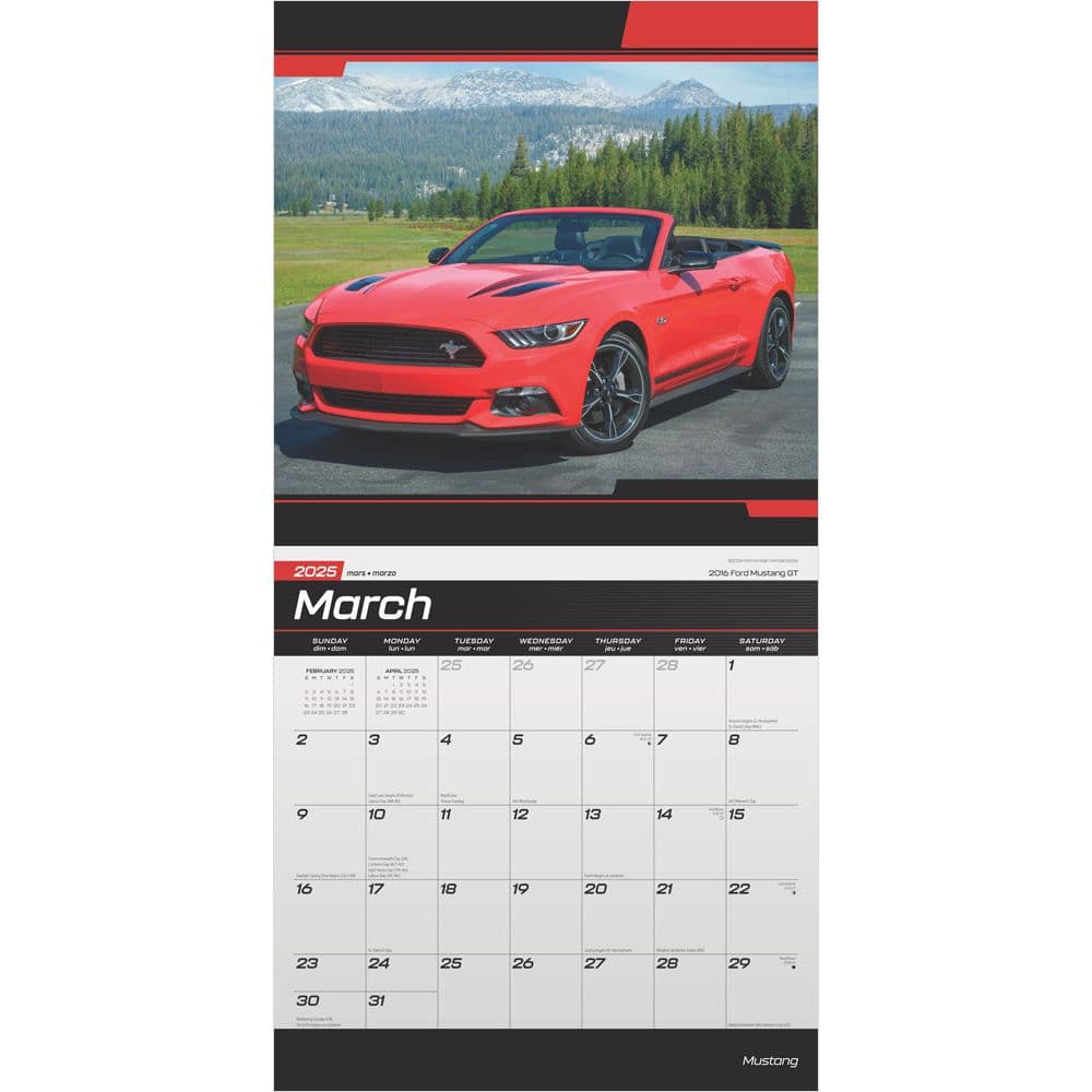 Mustang 2025 Wall Calendar Second Alternate Image width=&quot;1000&quot; height=&quot;1000&quot;