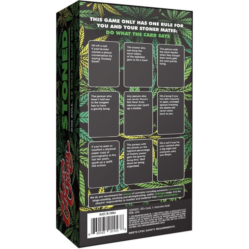 Cheech And Chong Stoned Card Game First Alternate Image