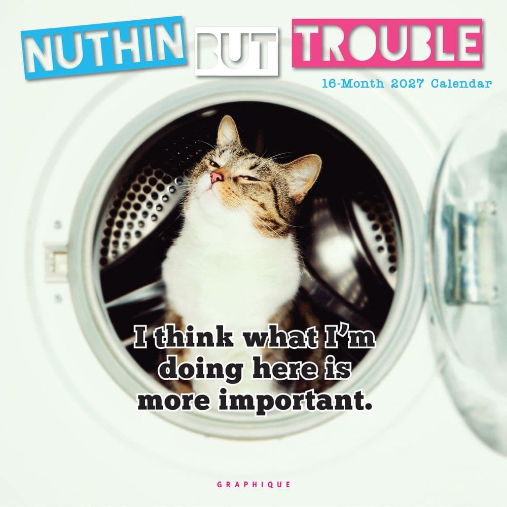 image Nuthin But Trouble 2027 Wall Calendar Main Product Image