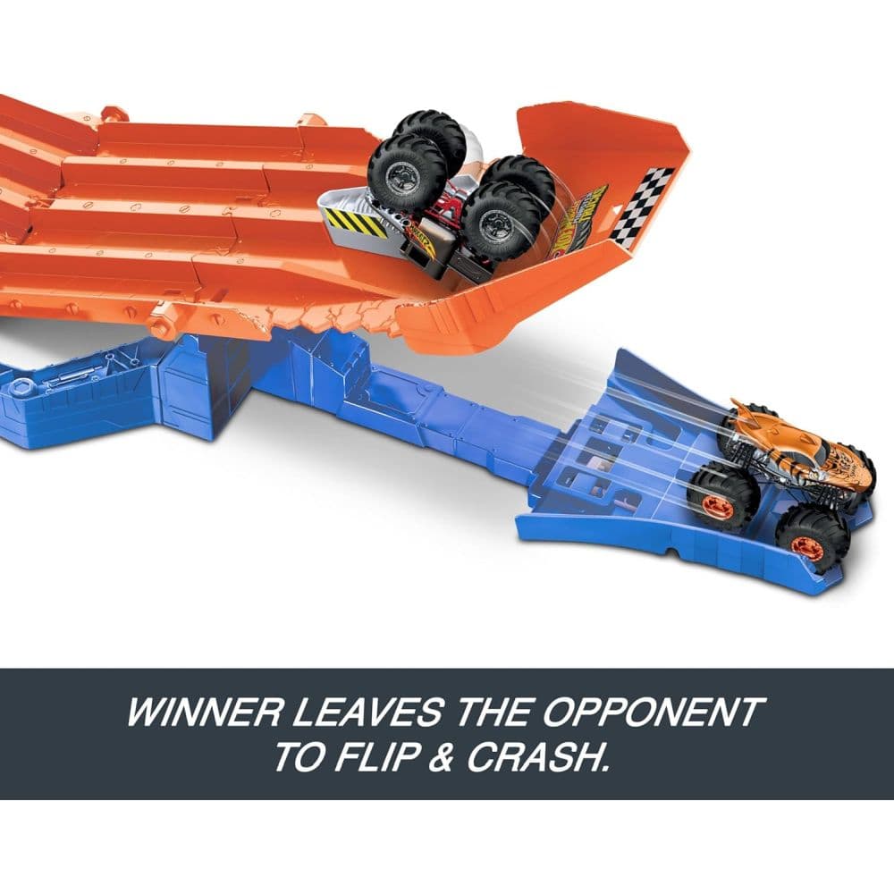 Hot Wheels Monster Trucks Race Down Destruction Playset Third Alternate Image