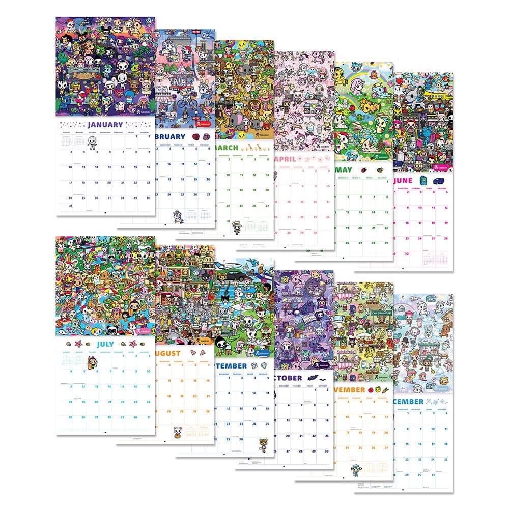 Tokidoki 2027 Wall Calendar Fourth Alternate Image