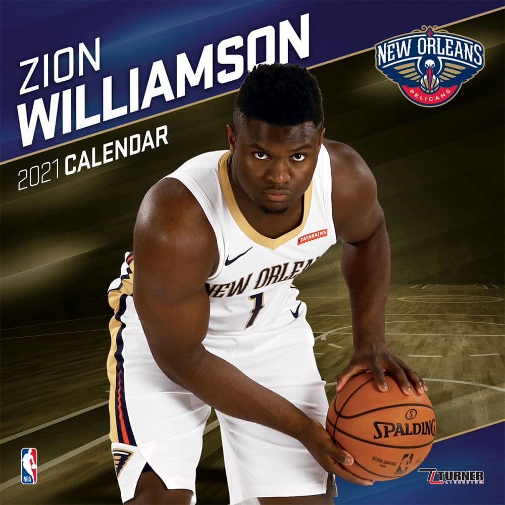 NBA Zion Williamson Pelicans Wall Calendar