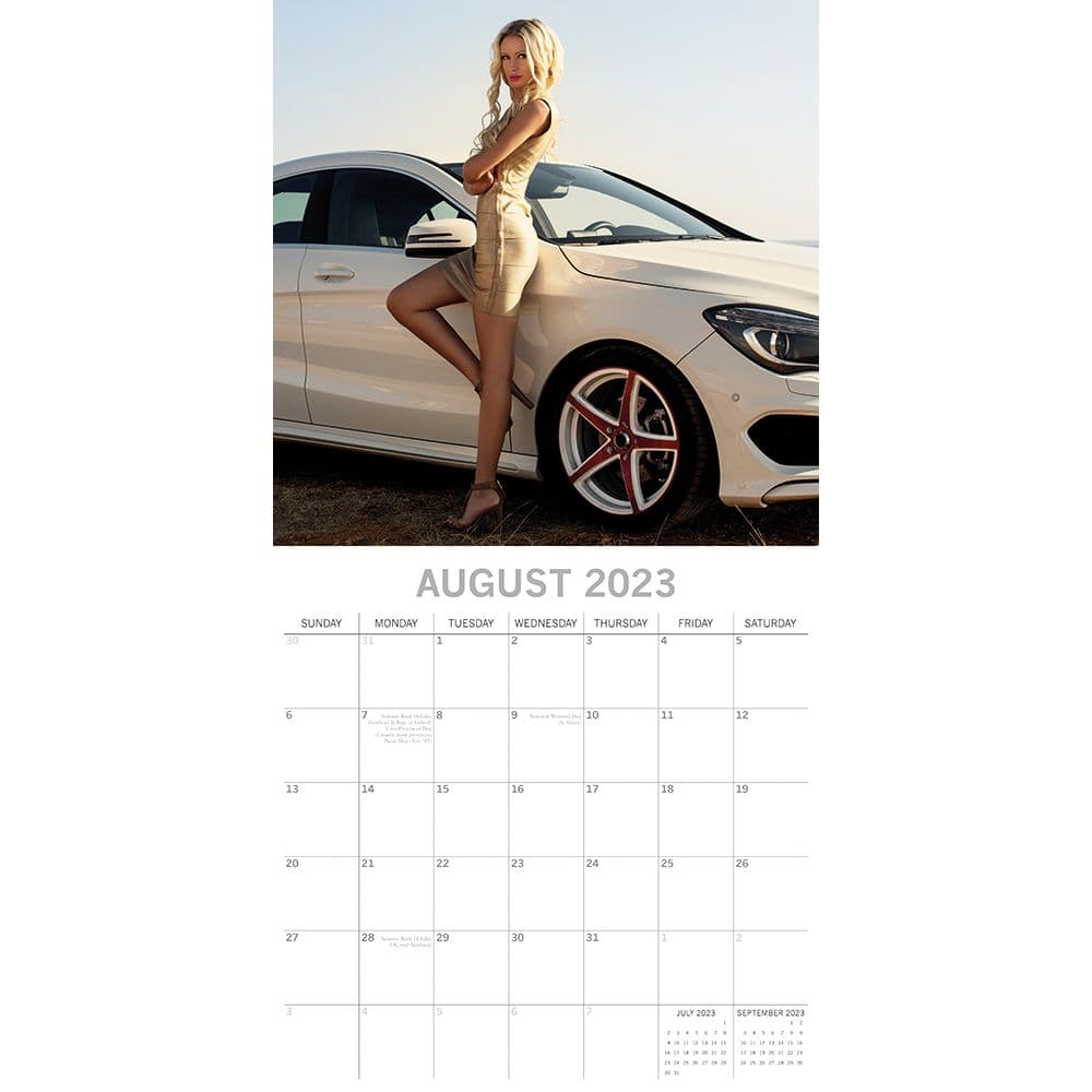 Girls and Cars 2023 Wall Calendar - Calendars.com