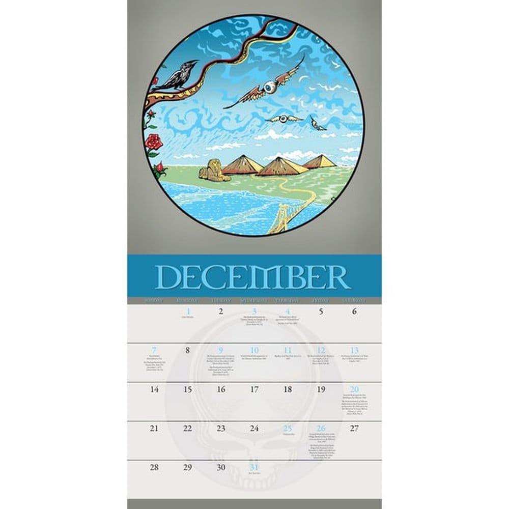 Grateful Dead 2025 Wall Calendar Fifth Alternate Image