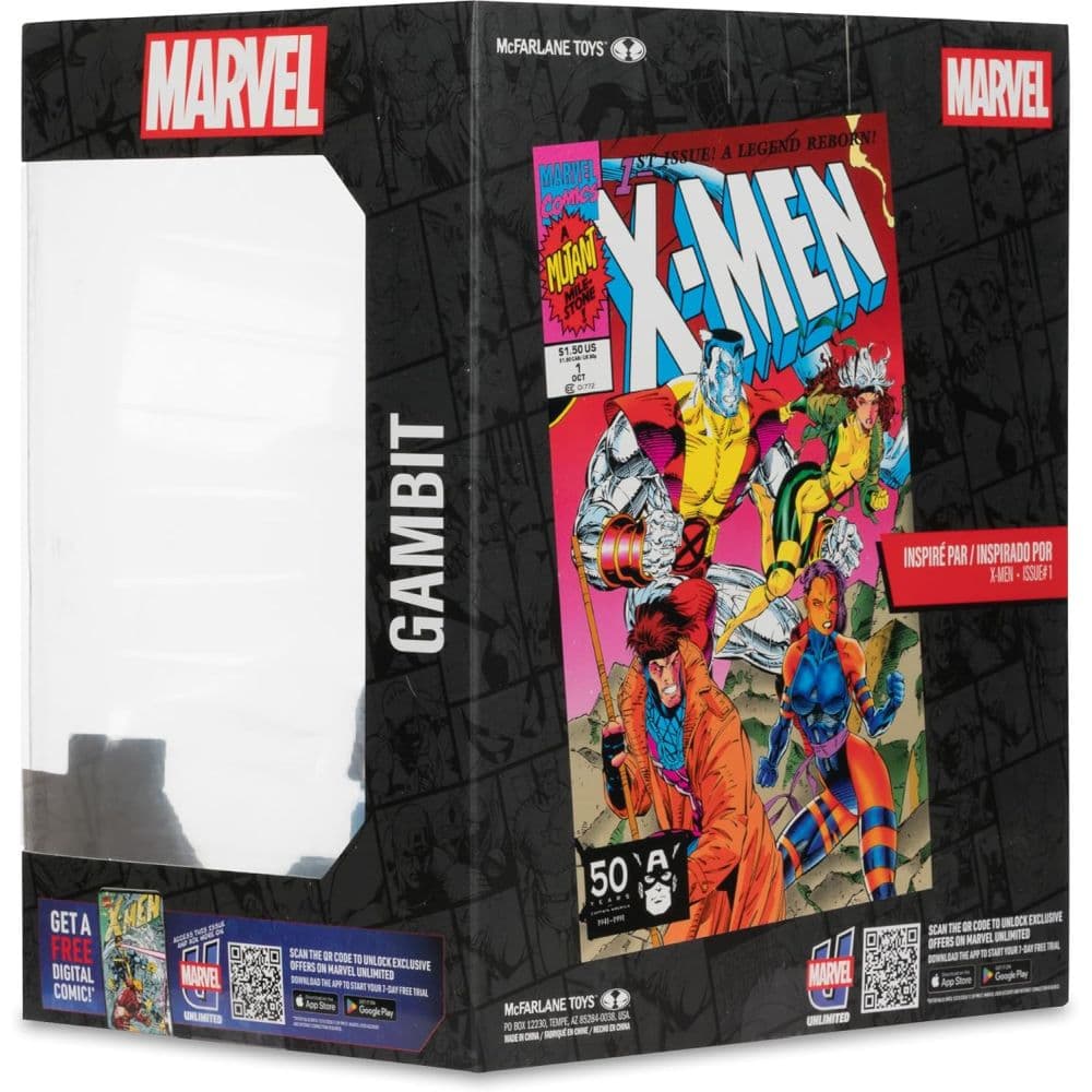 Marvel Collection 1:10 Gambit X-Men #1 Posed Figure Tenth Alternate Image