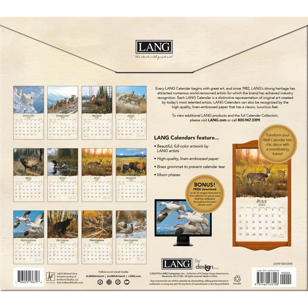 Beyond the Woods 2025 Wall Calendar by Michael Sieve_ALT1