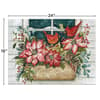 image Poinsettia Window 500 Pc Puzzle image measured