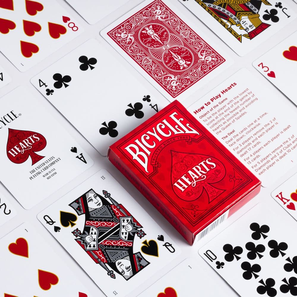 Bicycle Hearts Card Game Deck First Alternate Image