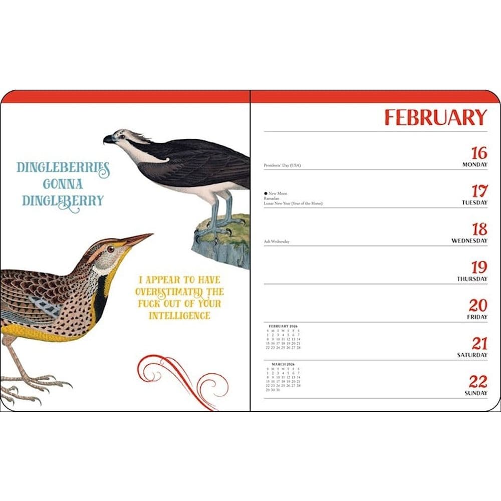 Effin Birds 2026 Engagement Planner Third Alternate Image