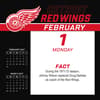 image NHL Detroit Red Wings 2027 Desk Calendar Third Alternate Image