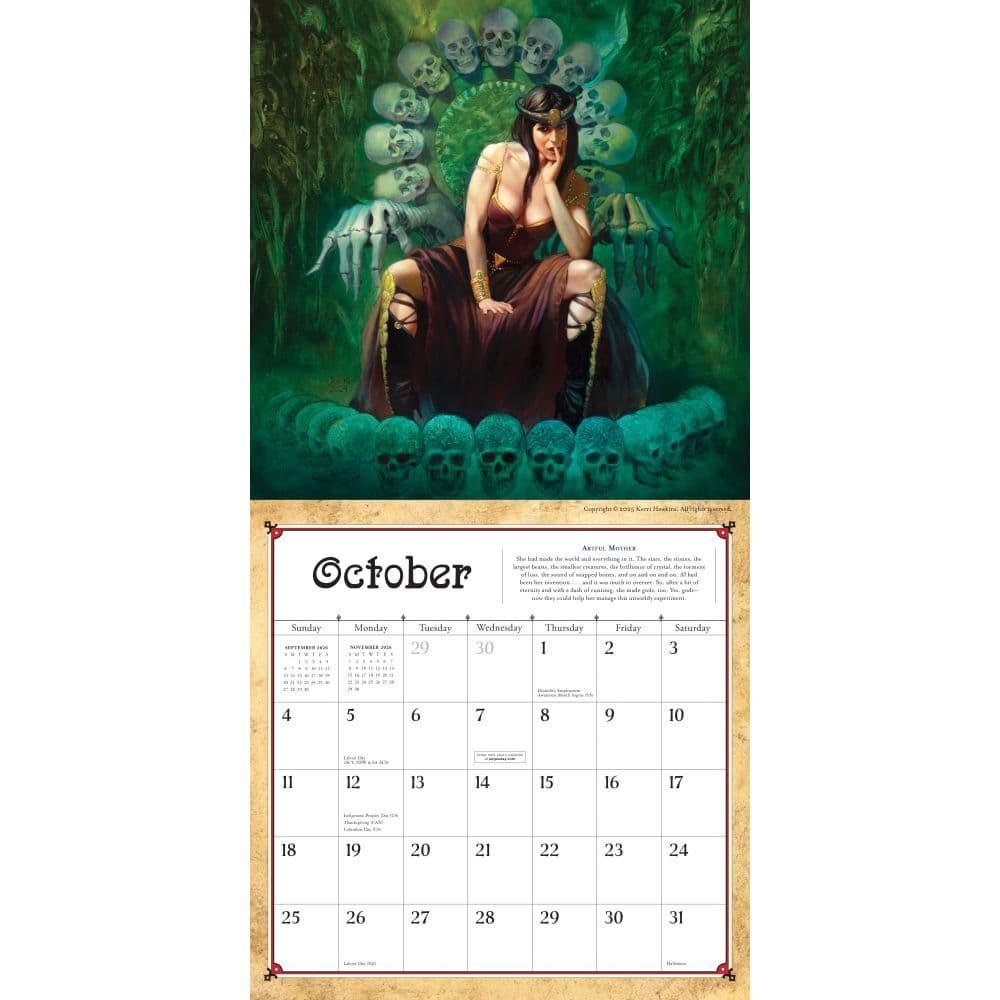 Vallejo and Bell 2026 Wall Calendar Third Alternate Image