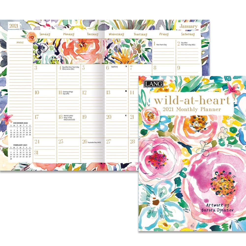 Wild at Heart Monthly Planner by Barbra Ignatiev