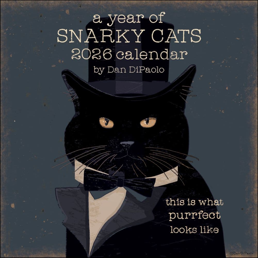 Snarky Cats by Dan DiPaolo 2026 Wall Calendar Main Image
