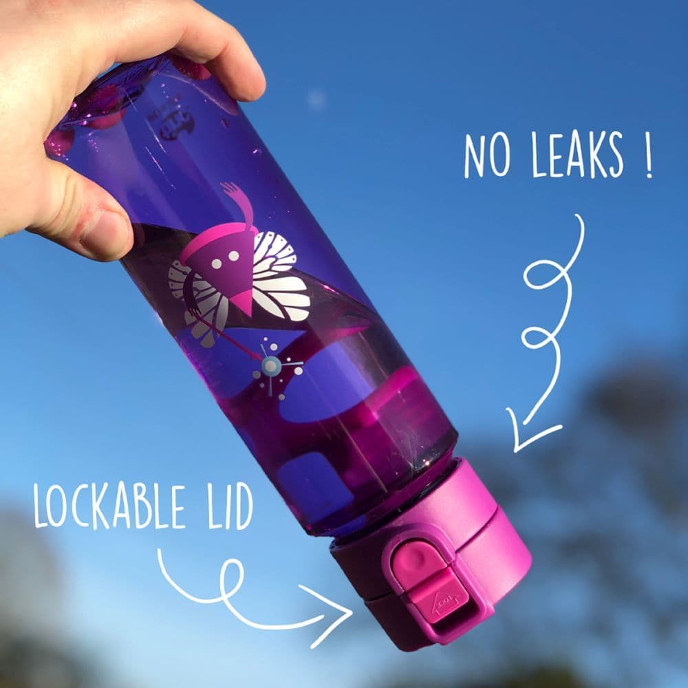 Ooloo Purple Flip Clip Water Bottle