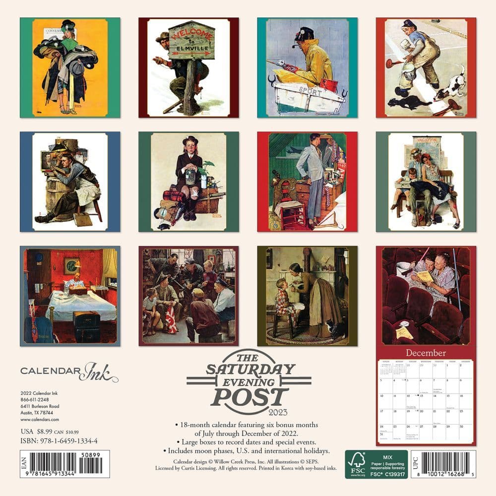 Rockwell 2023 Mini Wall Calendar - Calendars.com