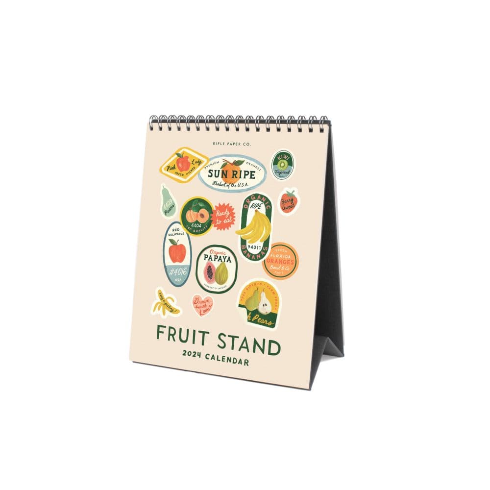 image Fruit Stand Desk 2024 Easel Calendar_ALT1