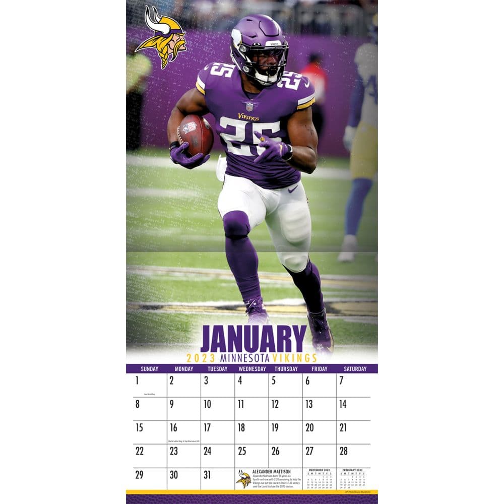 NFL Minnesota Vikings 2023 Wall Calendar - Calendars.com