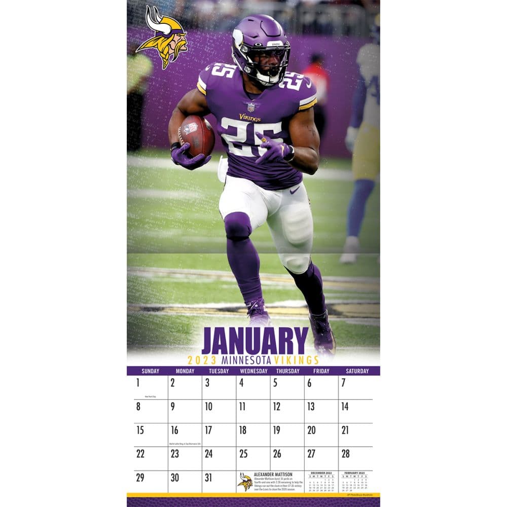 NFL Minnesota Vikings 2023 Wall Calendar - Calendars.com