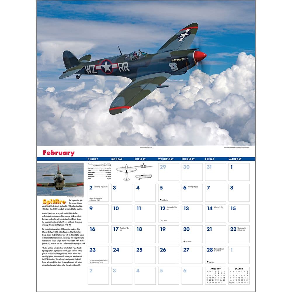 Golden Age of Flight 2025 Wall Calendar Third Alternate Image width=&quot;1000&quot; height=&quot;1000&quot;