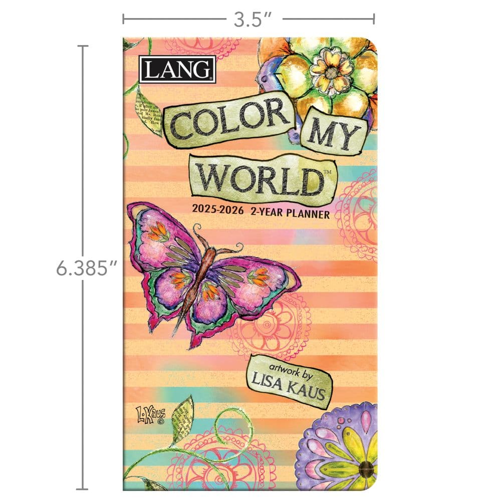 Color My World 2025 2 Year Pocket Planner by Lisa Kaus_ALT4