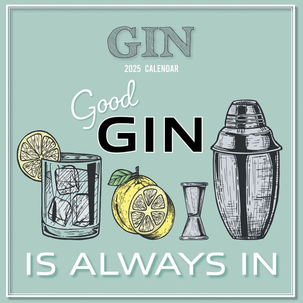 Gin 2025 Wall Calendar