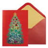 image Multi Colored Gem Tree Christmas Card