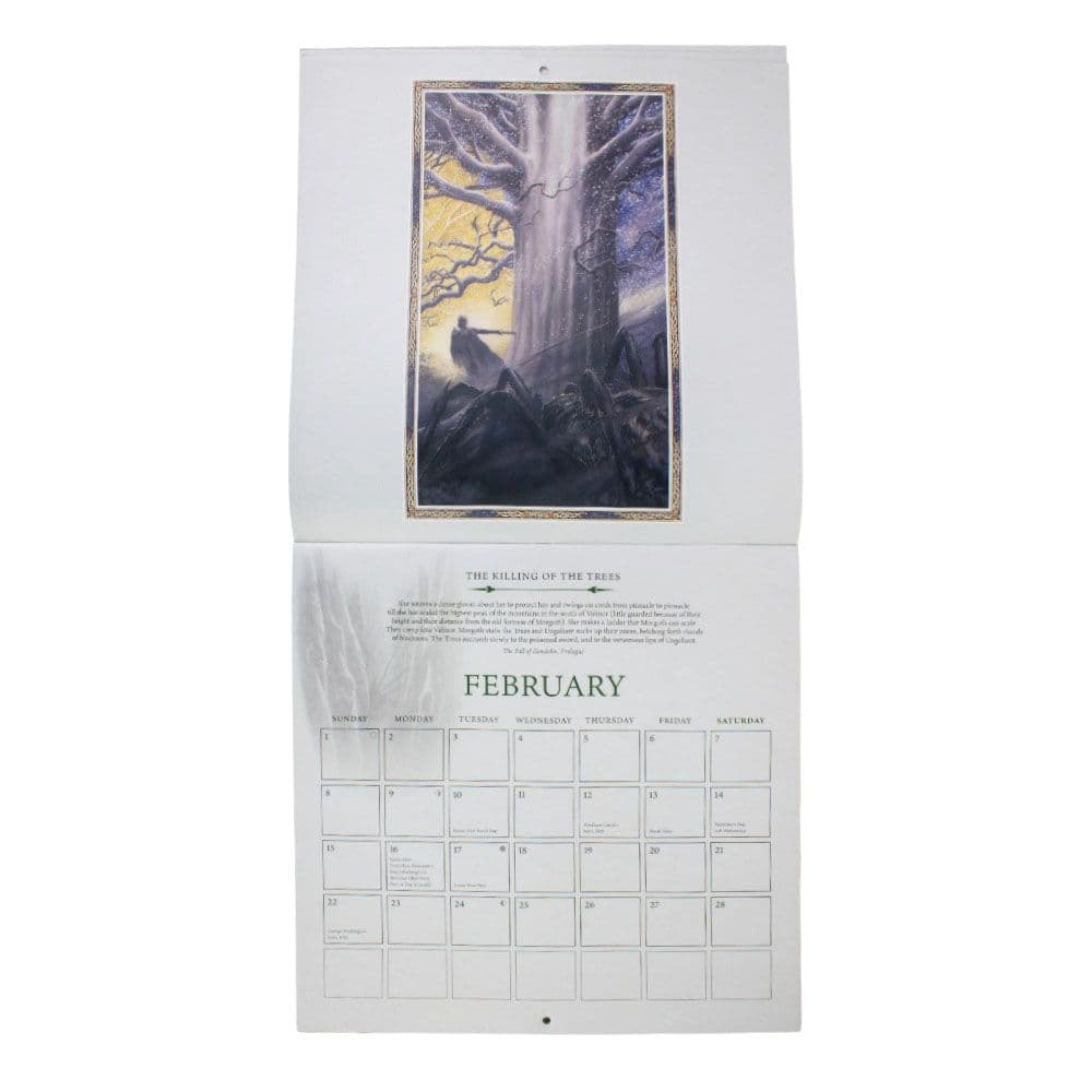 Tolkien 2026 Wall Calendar Fourth Alternate Image