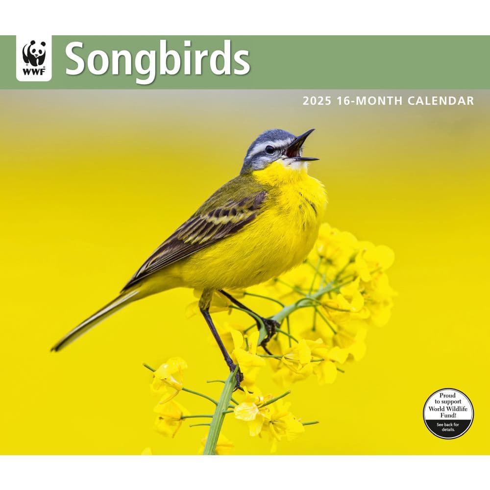 Songbirds WWF 2025 Wall Calendar - Calendars.com