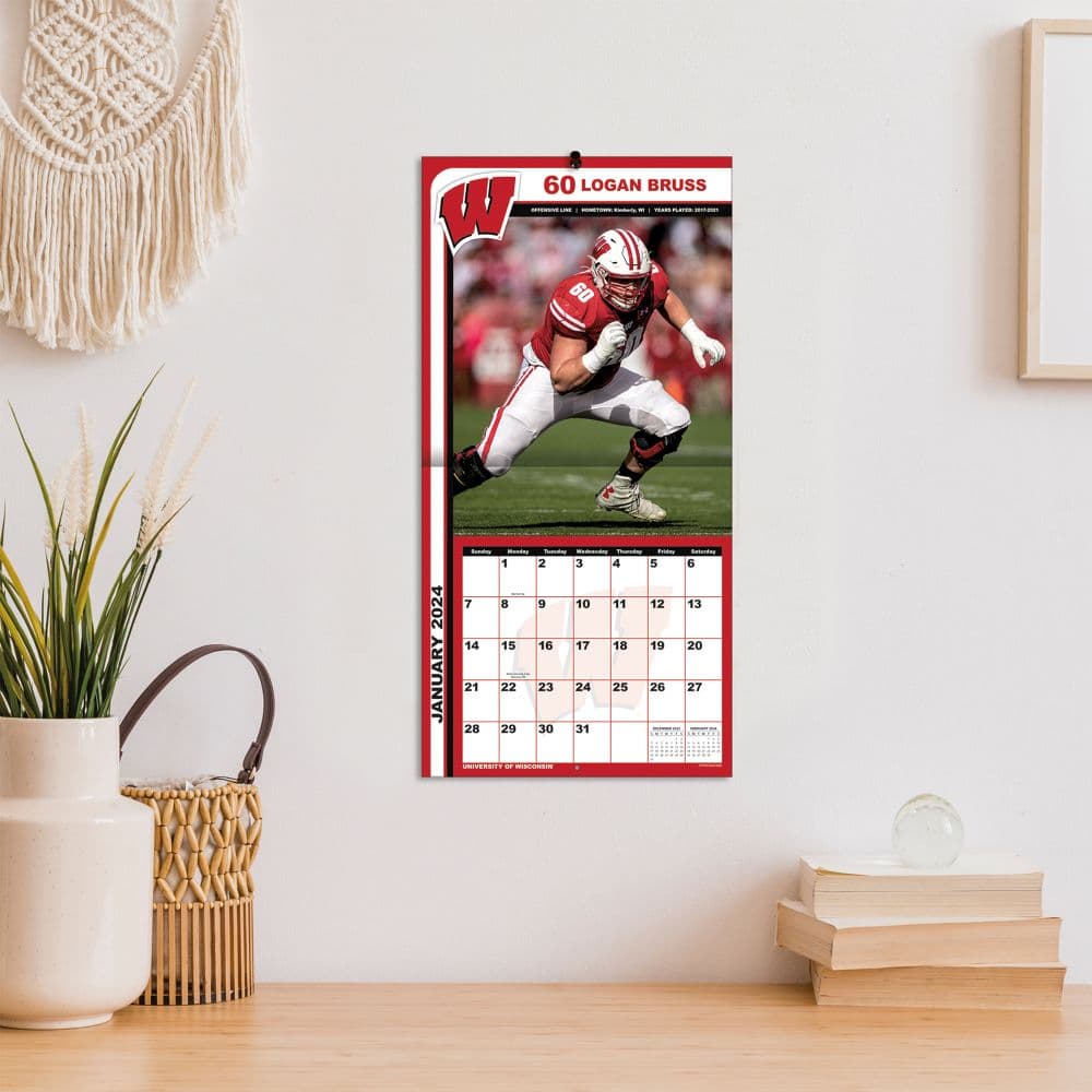 Wisconsin Badgers 2024 Mini Wall Calendar