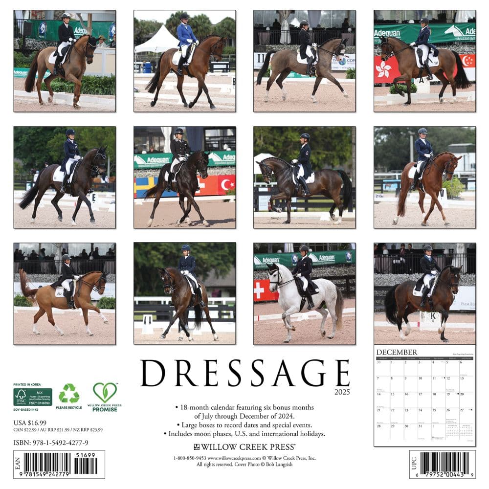 Dressage 2025 Wall Calendar First Alternate Image width=&quot;1000&quot; height=&quot;1000&quot;