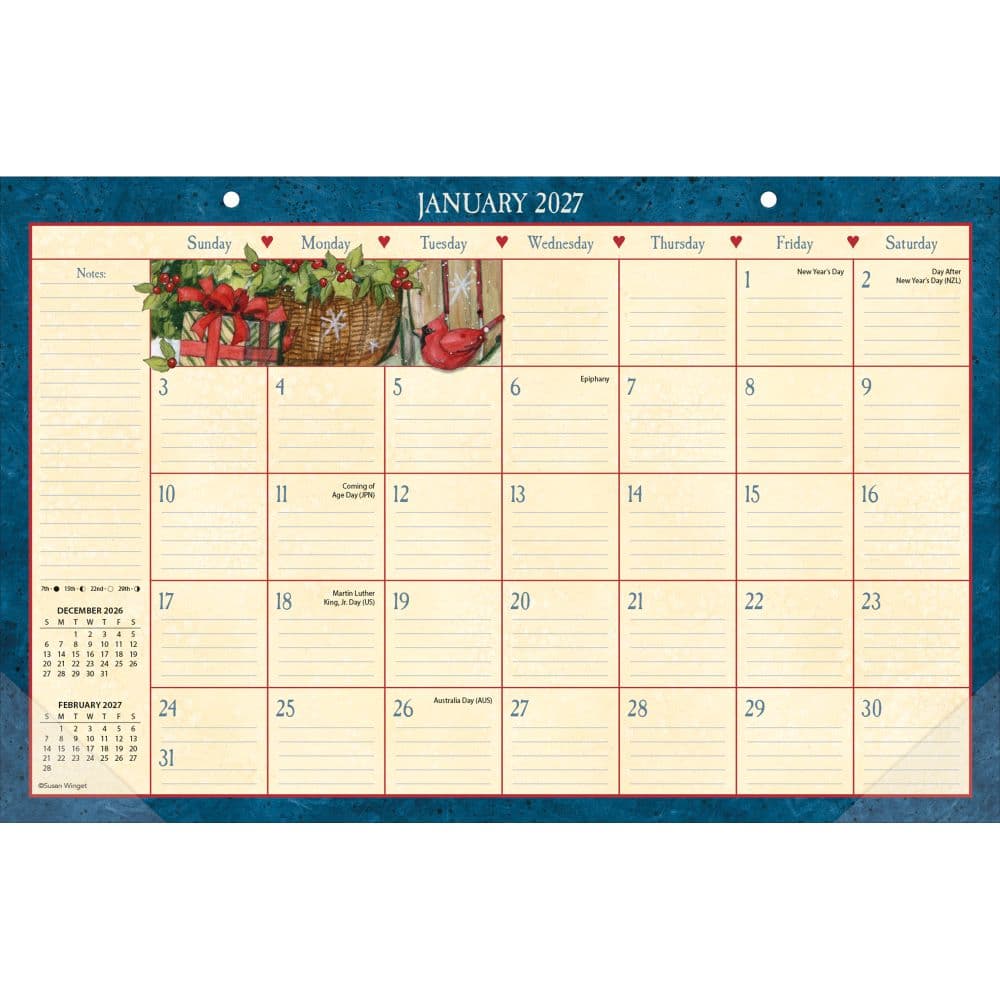 Heart and Home 2027 Desk Pad by Susan Winget First Alternate Image