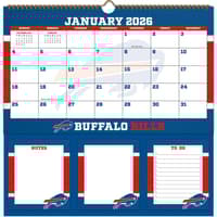 image NFL Buffalo Bills 2026 Memomate Spiral Wall Calendar