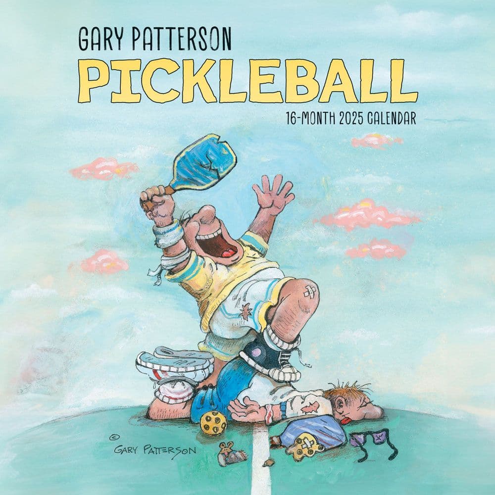 Pickleball Patterson 2025 Wall Calendar Main Product Image