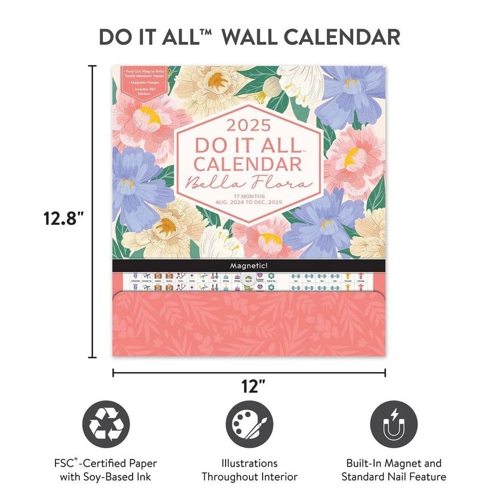 Bella Flora Do It All 2025 Wall Calendar Third Alternate Image width=&quot;1000&quot; height=&quot;1000&quot;