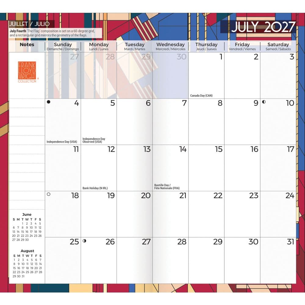 Frank Lloyd Wright 2 Year 2026 Pocket Planner Third Alternate Image