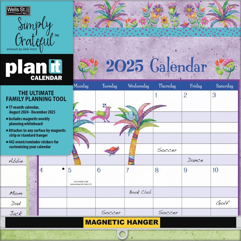 Simply Grateful Plan It 2025 Planner Main Product Image