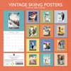 image Skiing Posters Vintage 2024 Wall Calendar Back Cover