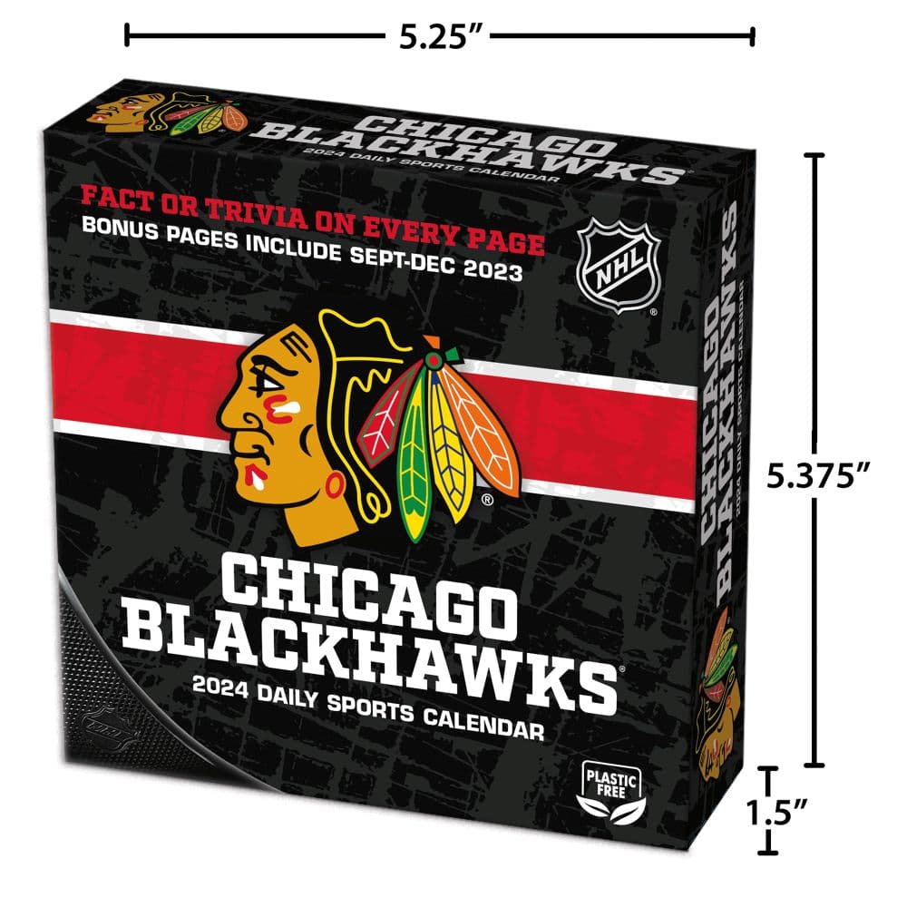 Chicago Blackhawks 2025 Desk Calendar