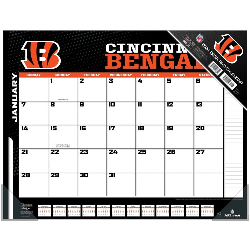 image NFL Cincinnati Bengals 2024 Desk PadMain