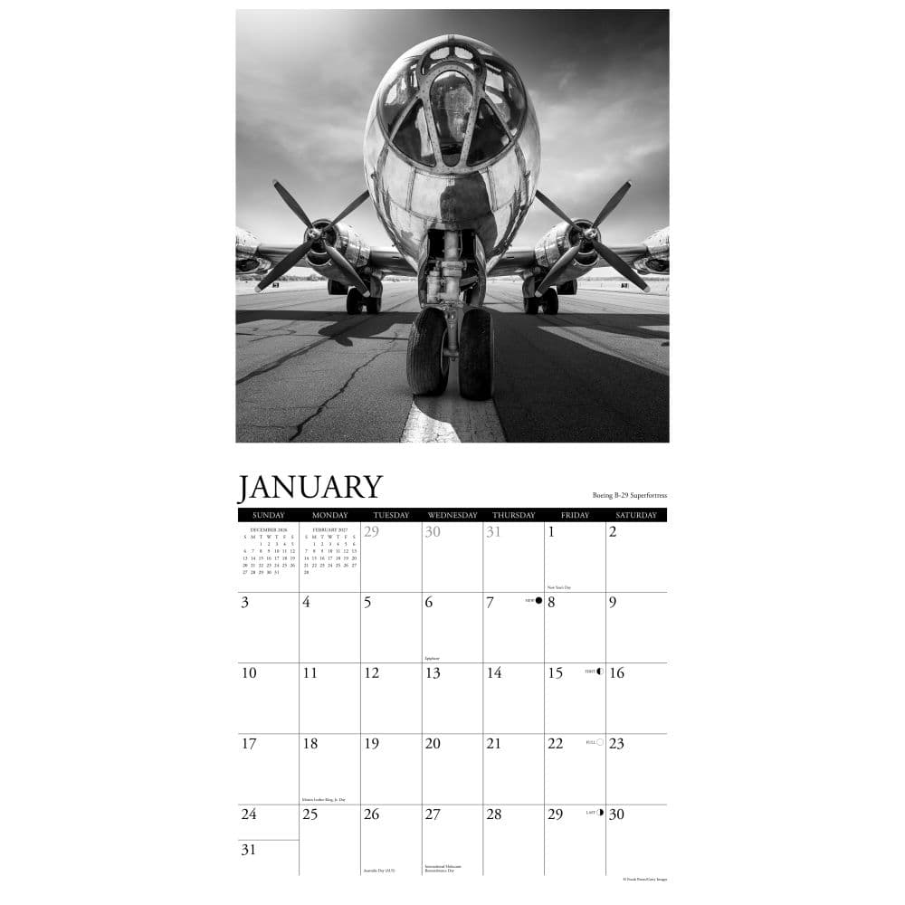 Classic Airplanes 2027 Wall Calendar Second Alternate Image