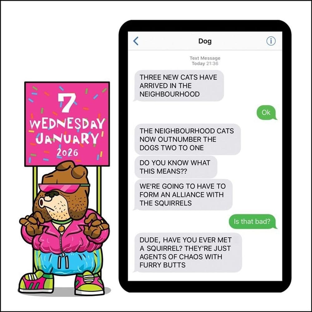 Texts from Dog 2026 Desk Calendar Third Alternate Image