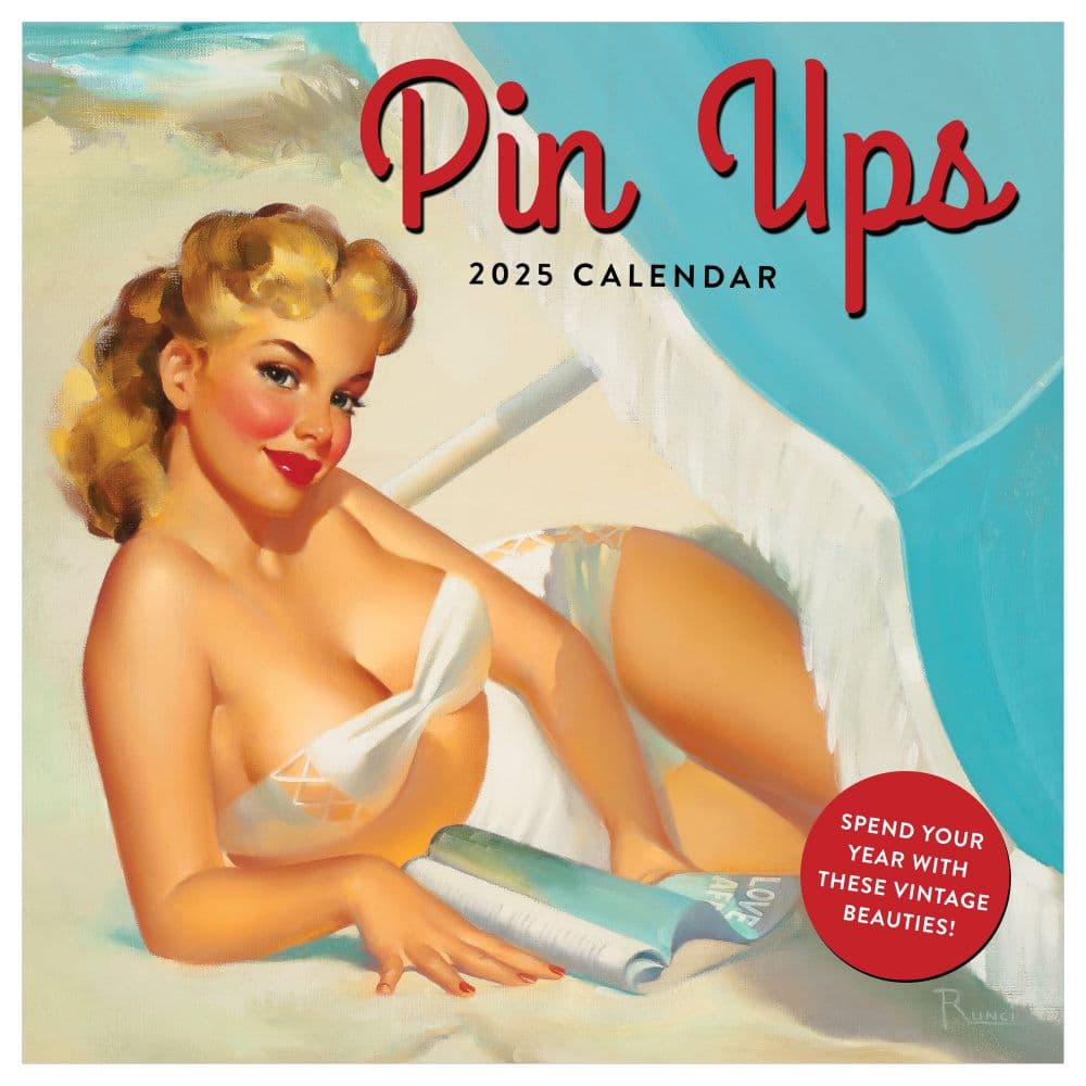 image Pin Ups 2025 Wall Calendar  Main Image