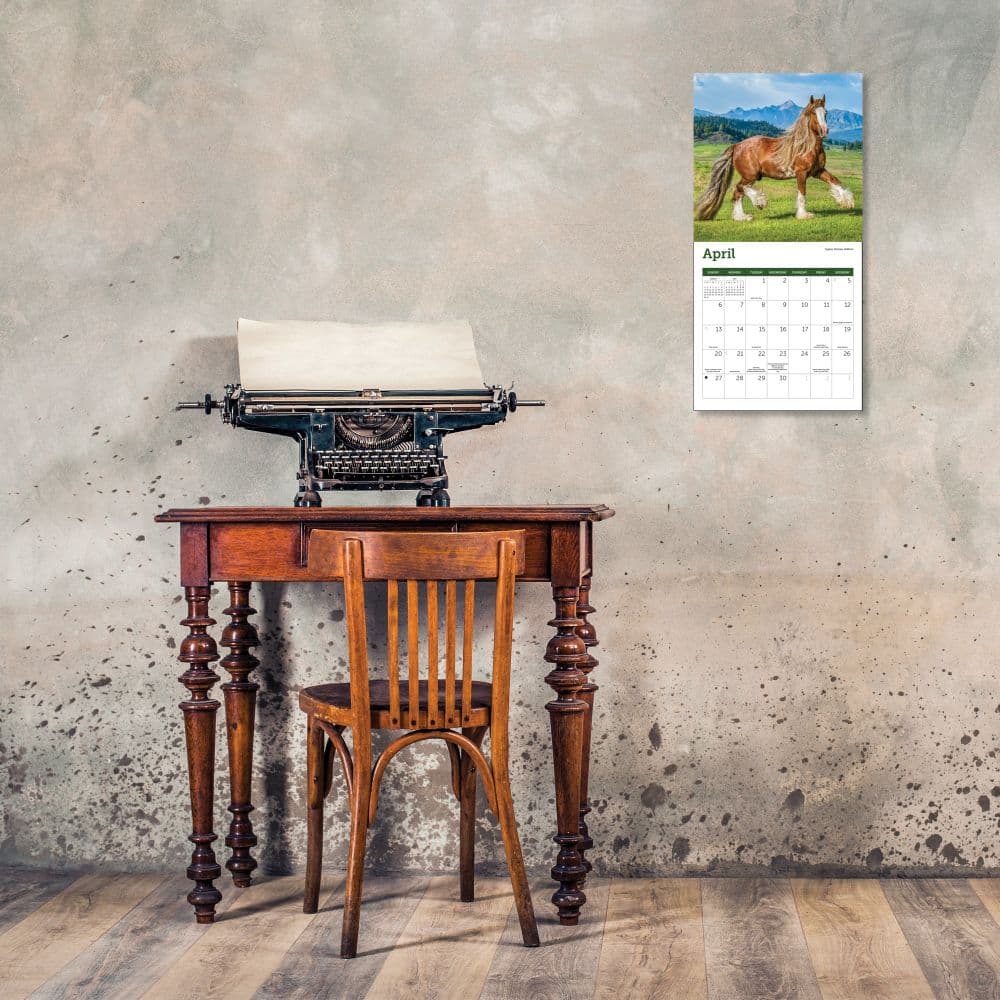 Horses 2025 Mini Wall Calendar Fourth Alternate Image width="1000" height="1000"