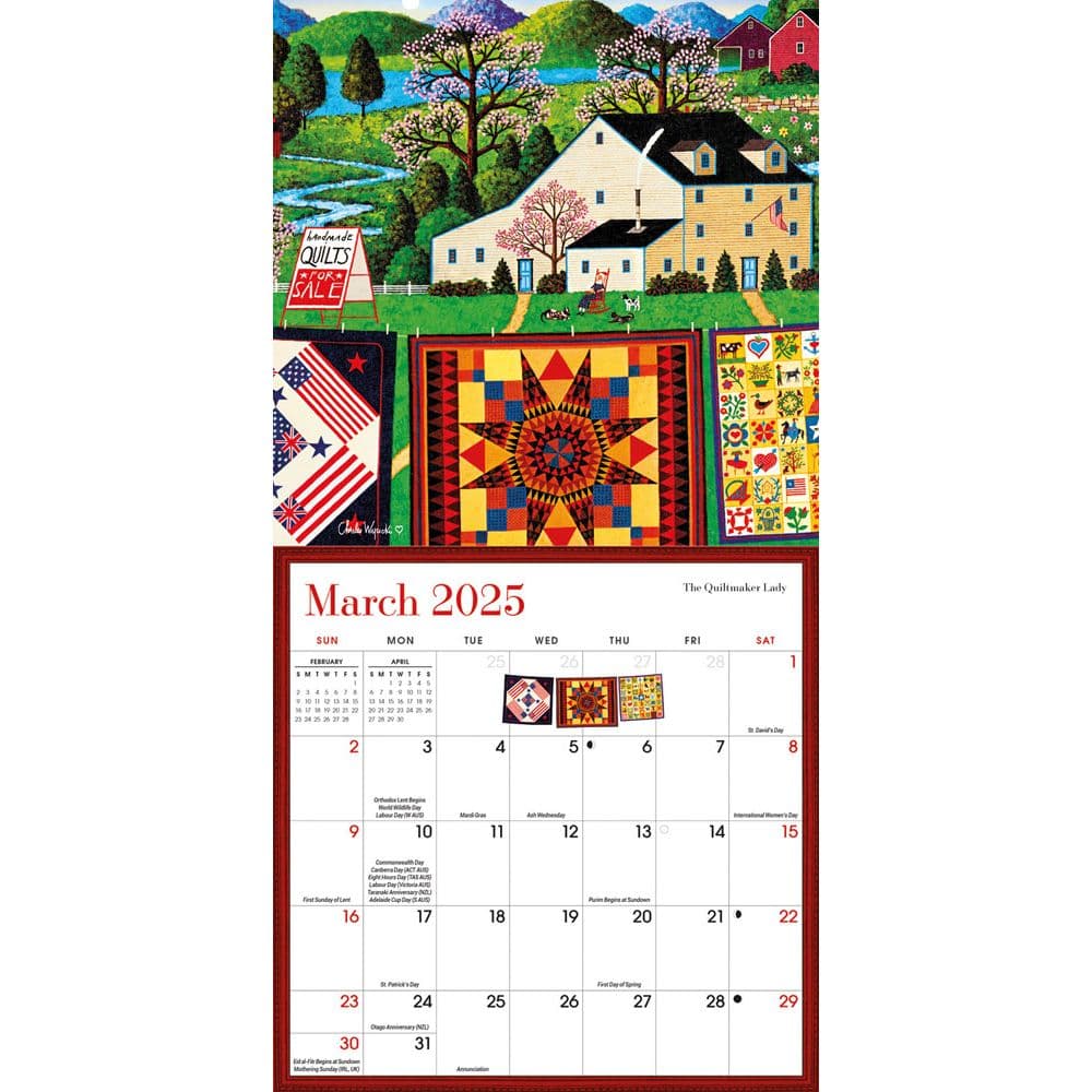 Wysocki Americana 2025 Mini Wall Calendar
