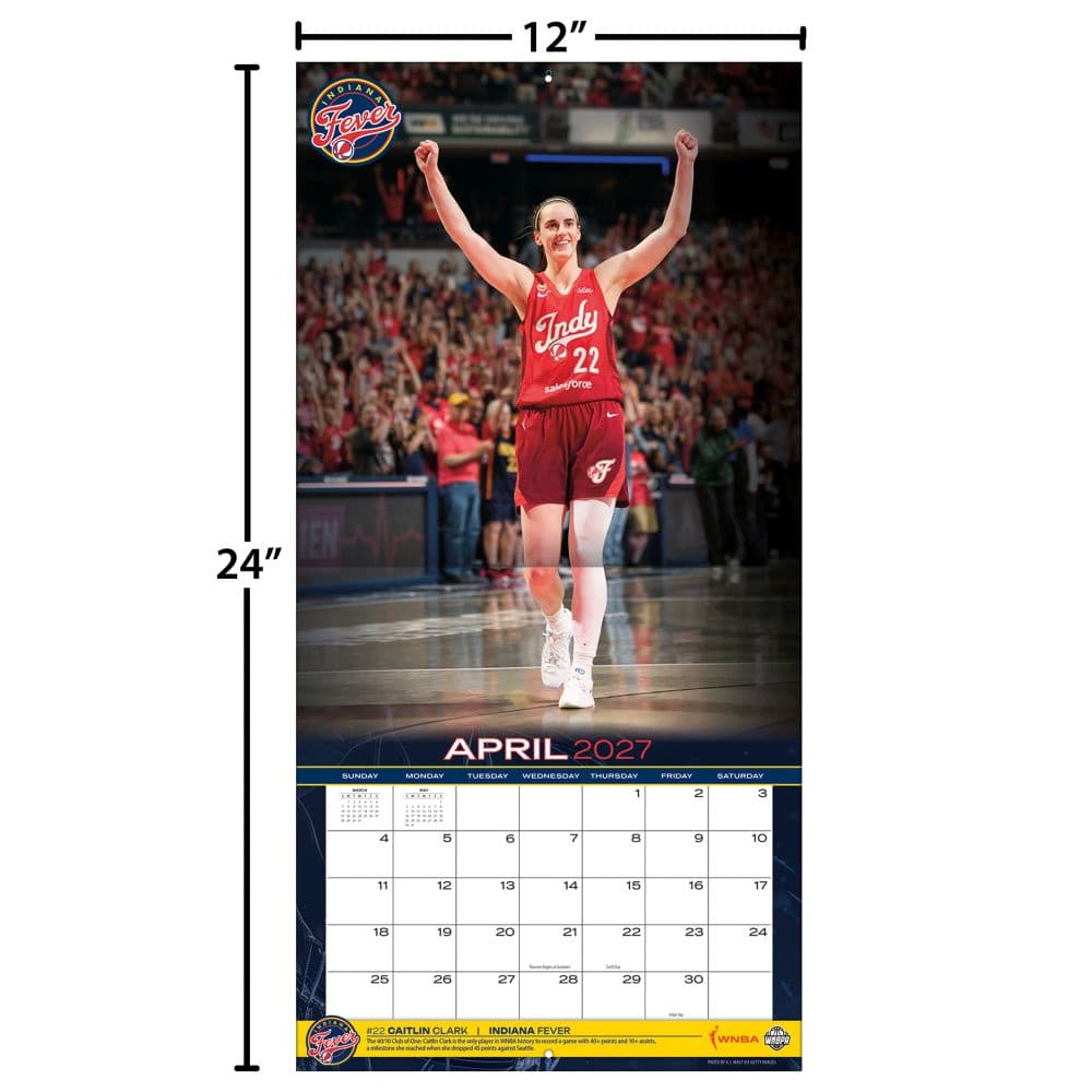 WNBA Elite 2027 Wall Calendar Fourth Alternate Image